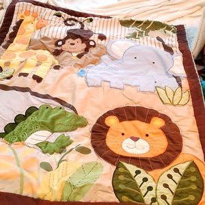 Tiddliwinks child's zoo appliques Quilt 42x35